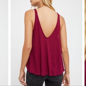 Free People Maroon Tank